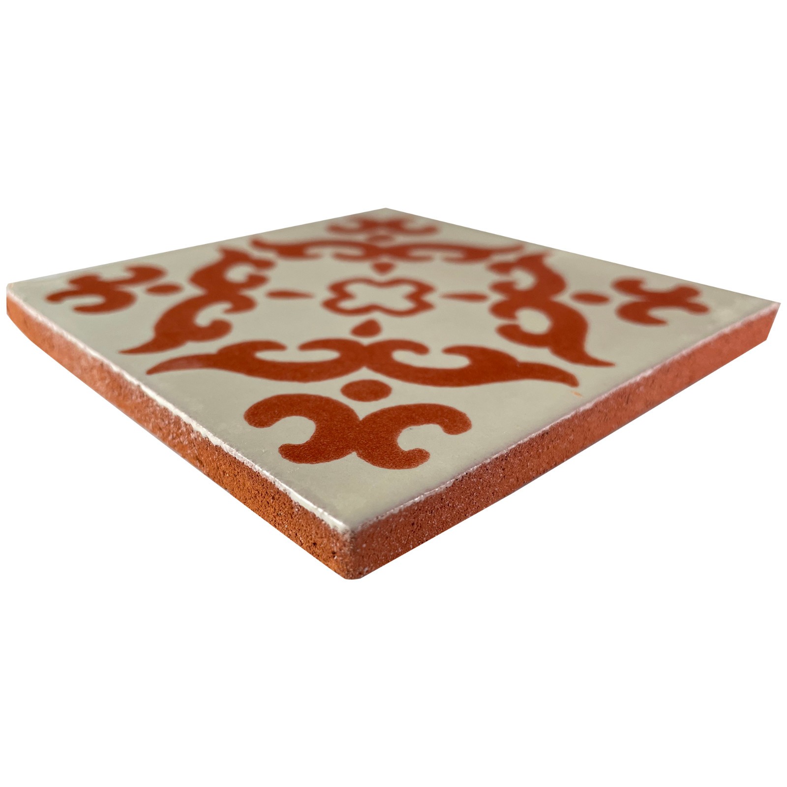 4.2×4.2 9 pcs Terracotta Barroco Mexican Clay Tile Handmade Talavera Backsplash