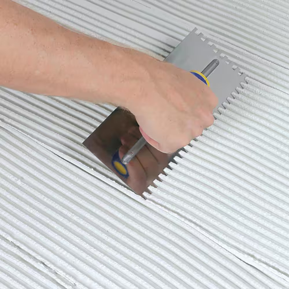 1/4 In. X 3/8 In. X 1/4 In. Comfort Grip Stainless Steel Square-Notch Flooring T
