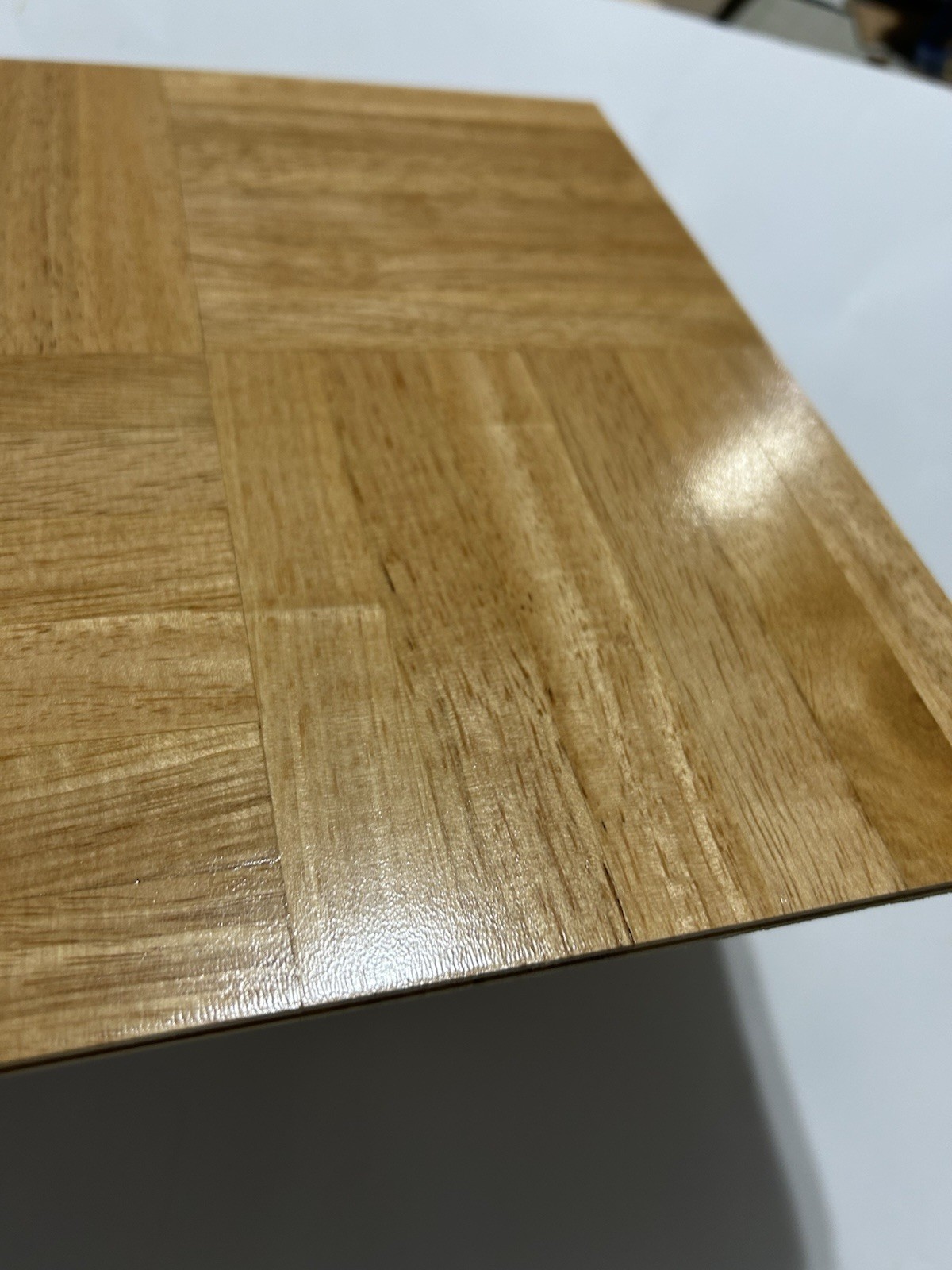 OakTree Hevea Parquet Tile Flooring 6-finger (9 Tiles/9 Sq Ft) NATURAL