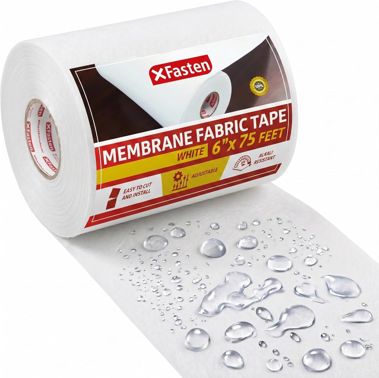 Waterproofing Membrane Sheet, 6” x 75 Ft Shower Waterproofing Membrane Tape f…