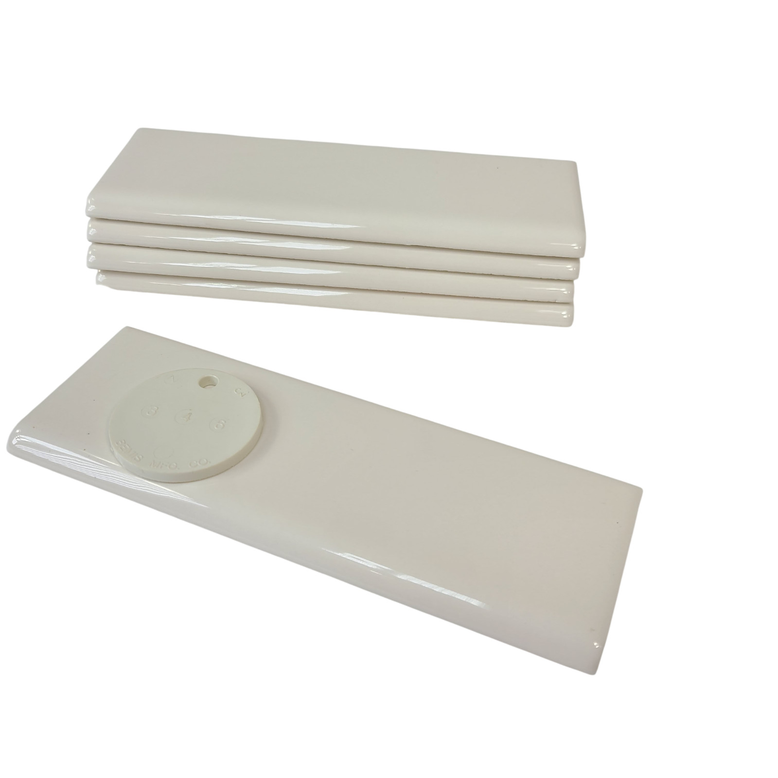 Light Bone Biscuit Ceramic Tile Bullnose Subway Backsplash 6×2 Classic Color 346