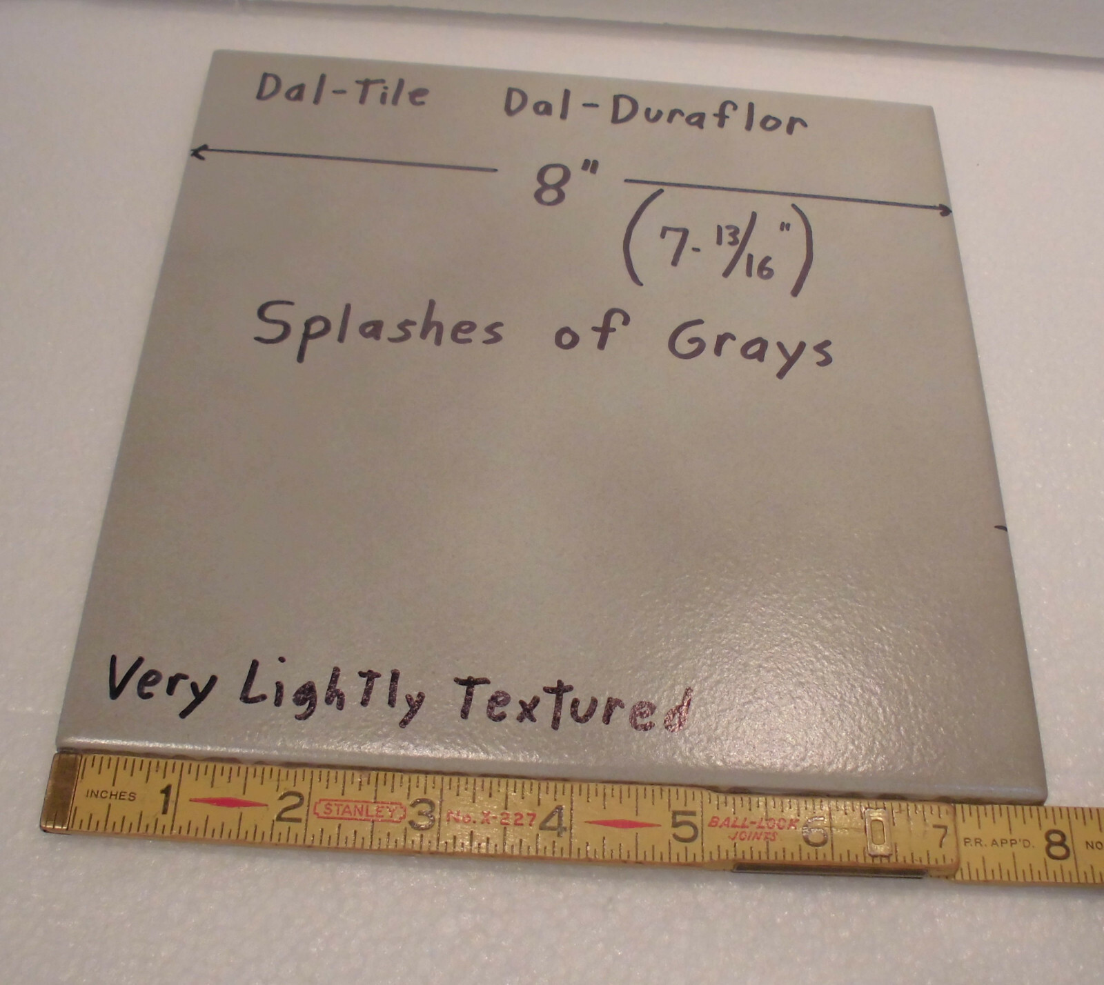 1 pc. Splashes of Grays by Daltile, Ceramic Floor Tile, 8″ X 8″ Dal-Duraflor