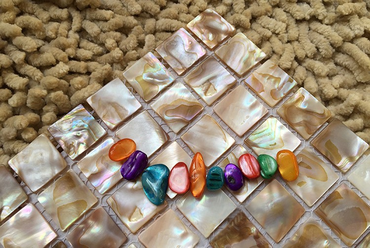 Shell Mosaic Tile Mother of Pearl Kitchen Bathroom Backsplash Shower Tiles