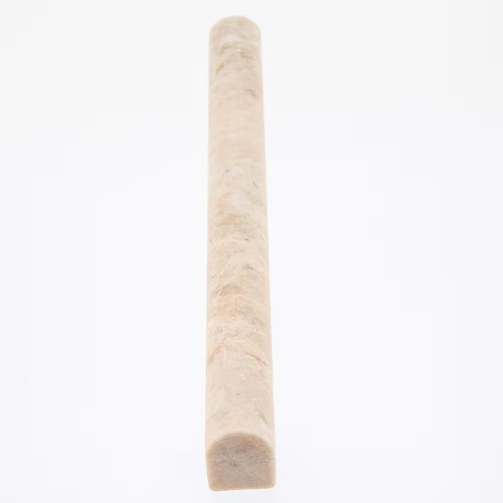 Cappuccino .75 In. X 12 In. Honed Marble Wall Pencil Tile (1 Linear Foot)