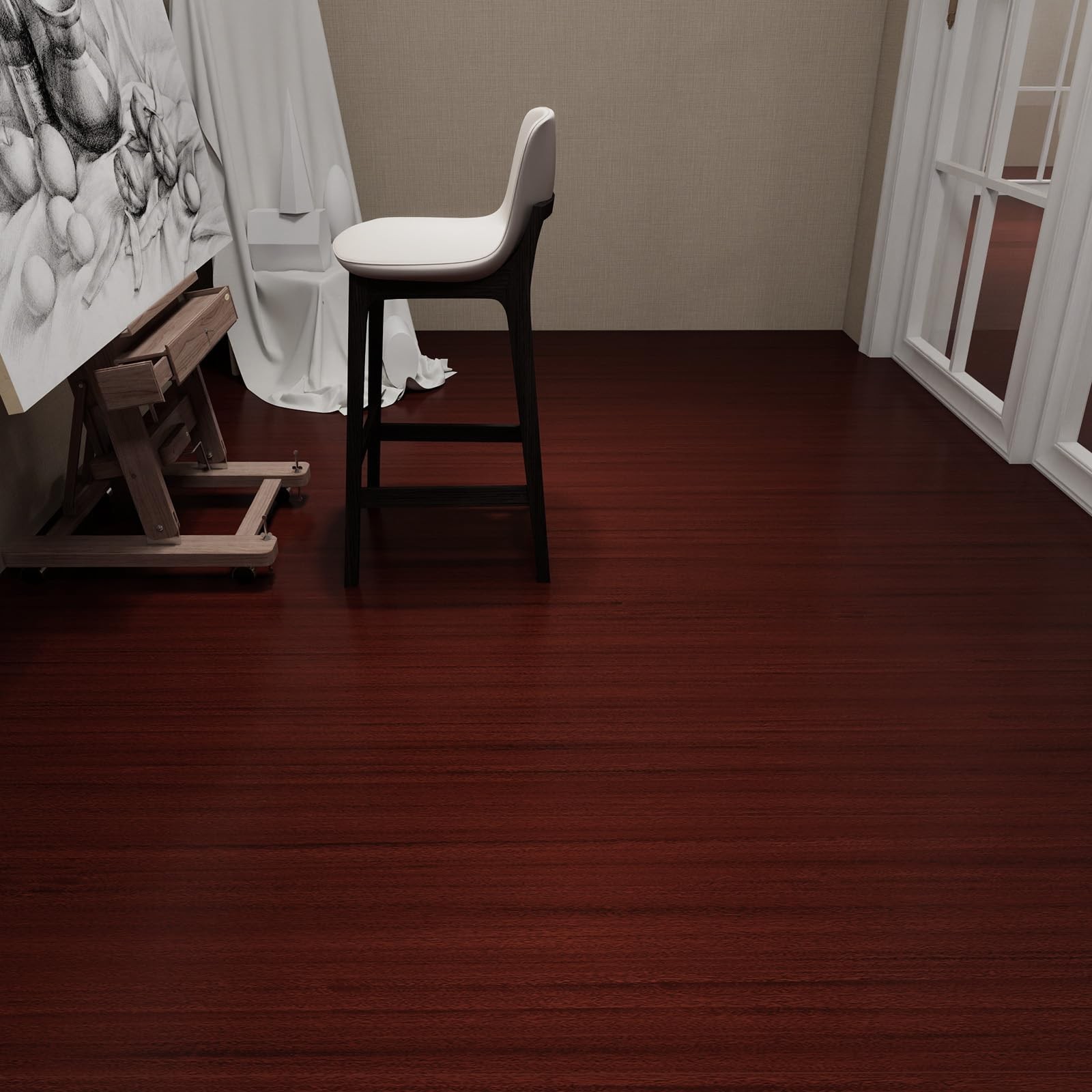 Wood Grain Peel and Stick Floor Tiles 11.8″ x 118″ Roll, Self Adhesive Vinyl …