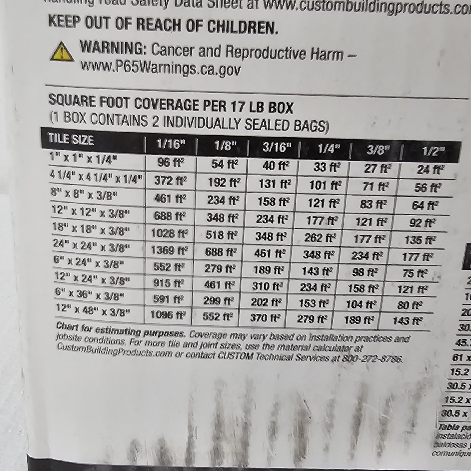 NEW Custom Prism Ultimate Performance Grout – 17 lb Natural Gray Color