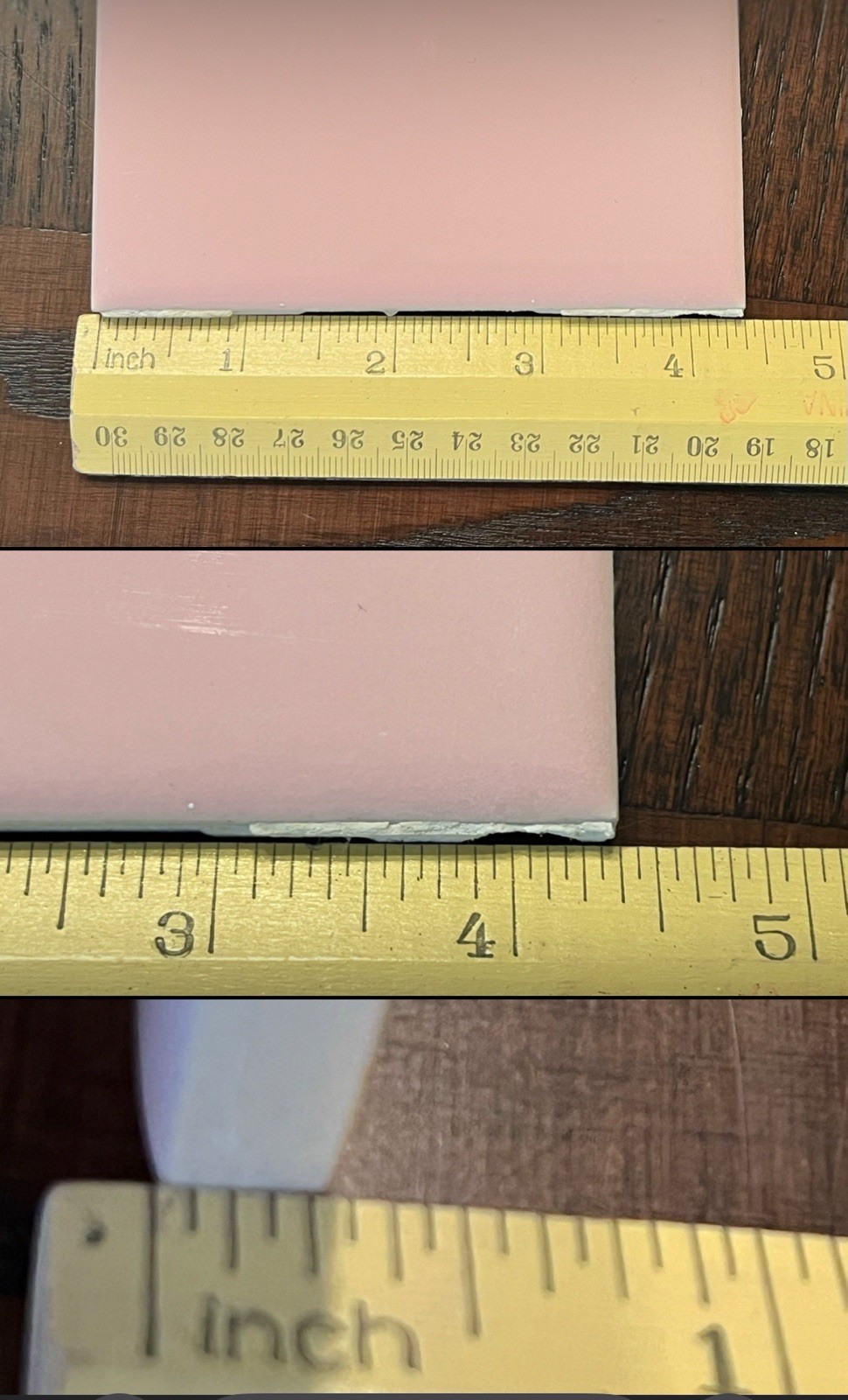 Vtg Lot 100’s-PINK Mosaic Tile USA Company-4 3/8″ Square Ceramic-Reclaimed-Ohio
