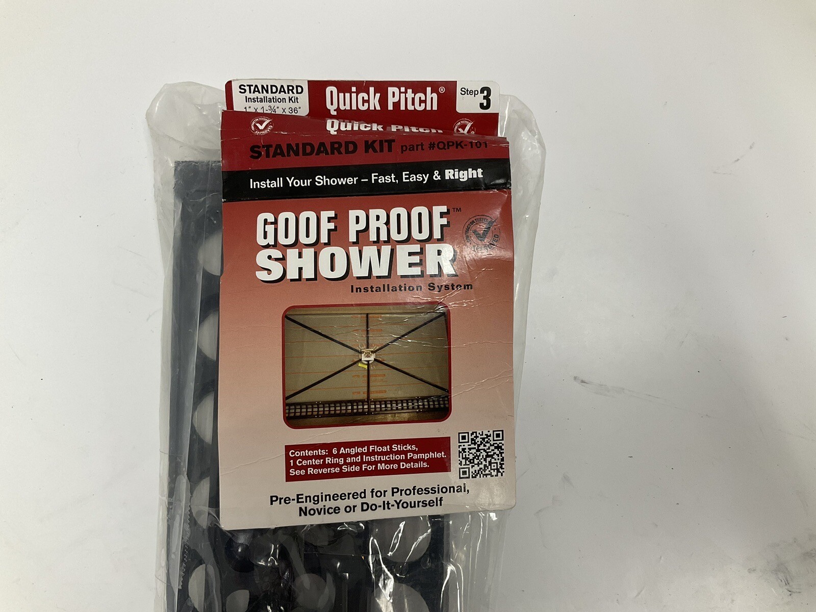 Goof Proof Shower – Installation System / Quick Pitch QPK-101