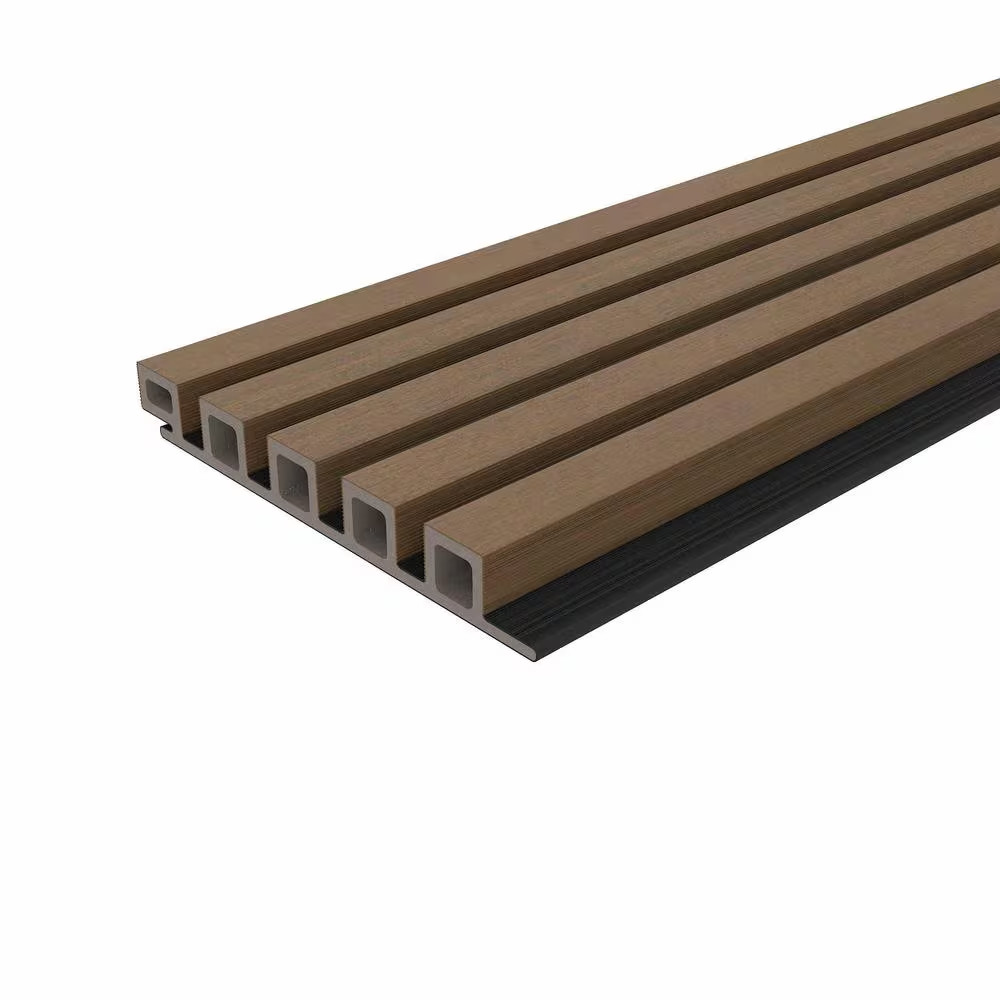 European Siding Norwegian Style plus Noir 7.7 In. X 96 In. Peruvian Teak Composi