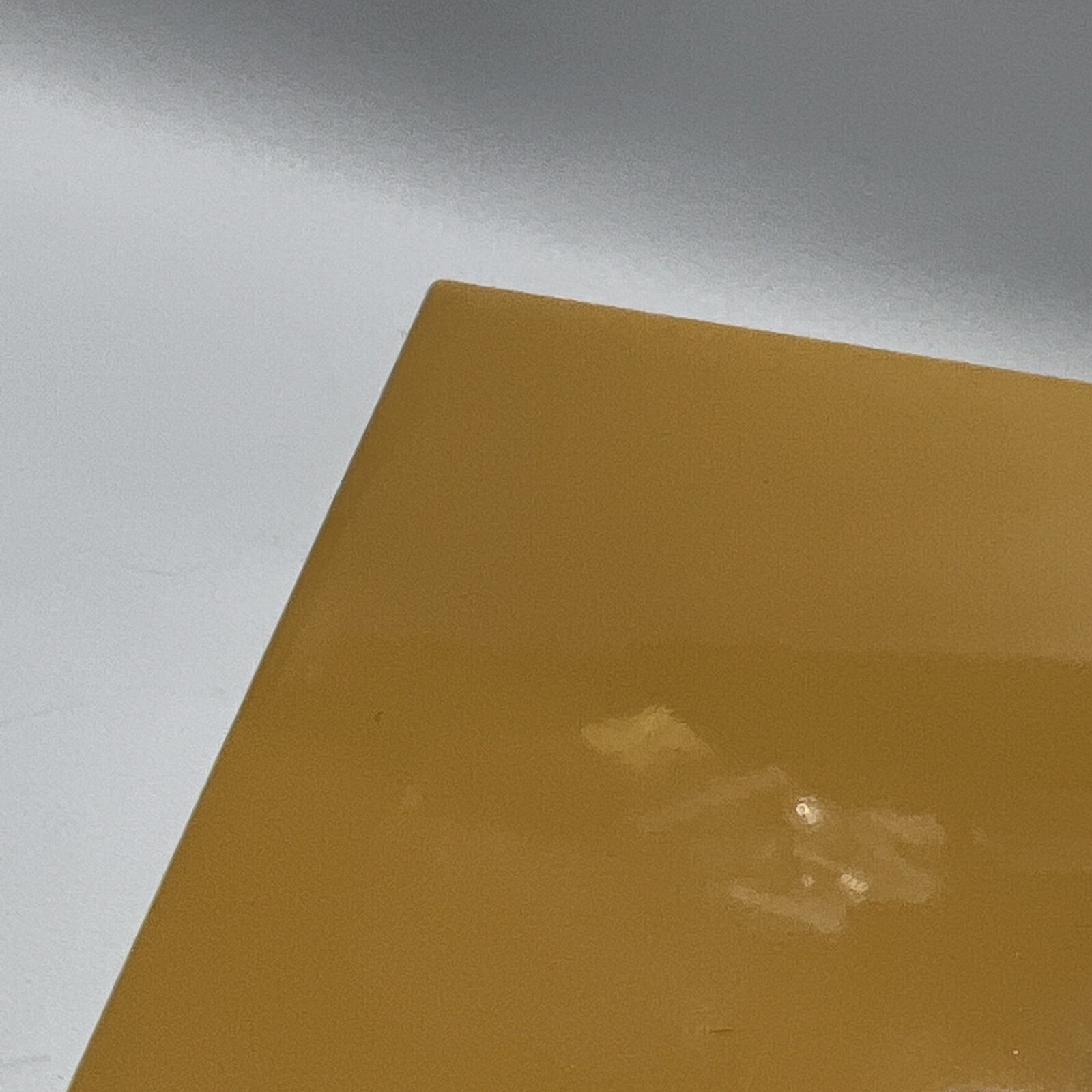 Harvest Gold Ceramic Tile 4 1/4 Vintage FT Mid Century Modern 4×4 Yellow Tile