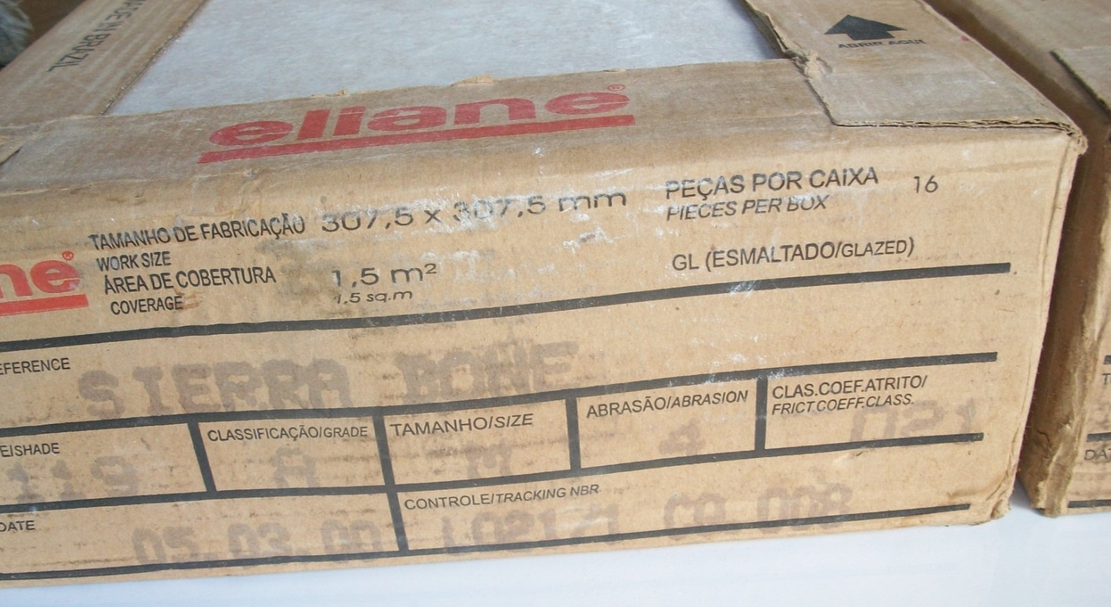 (NOS) ELIANE Floor & Wall Tile 12×12″ Sierra Bone 2 Boxes Of 16 (32+ 4 Extra)