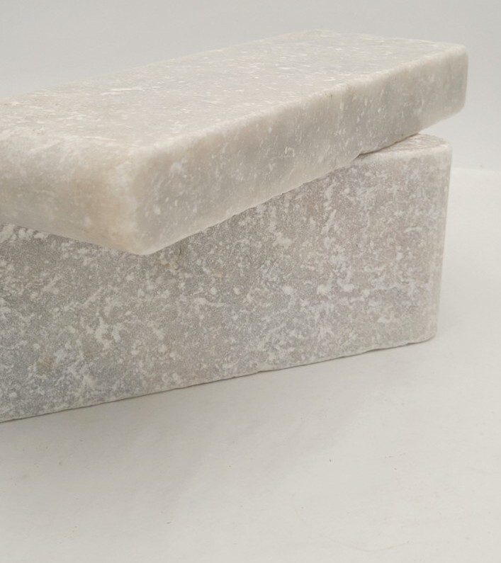 1pc Vintage White Limestone Bull Nose Pool Coping 4″ x 12″ x 1-1/2″ SB13