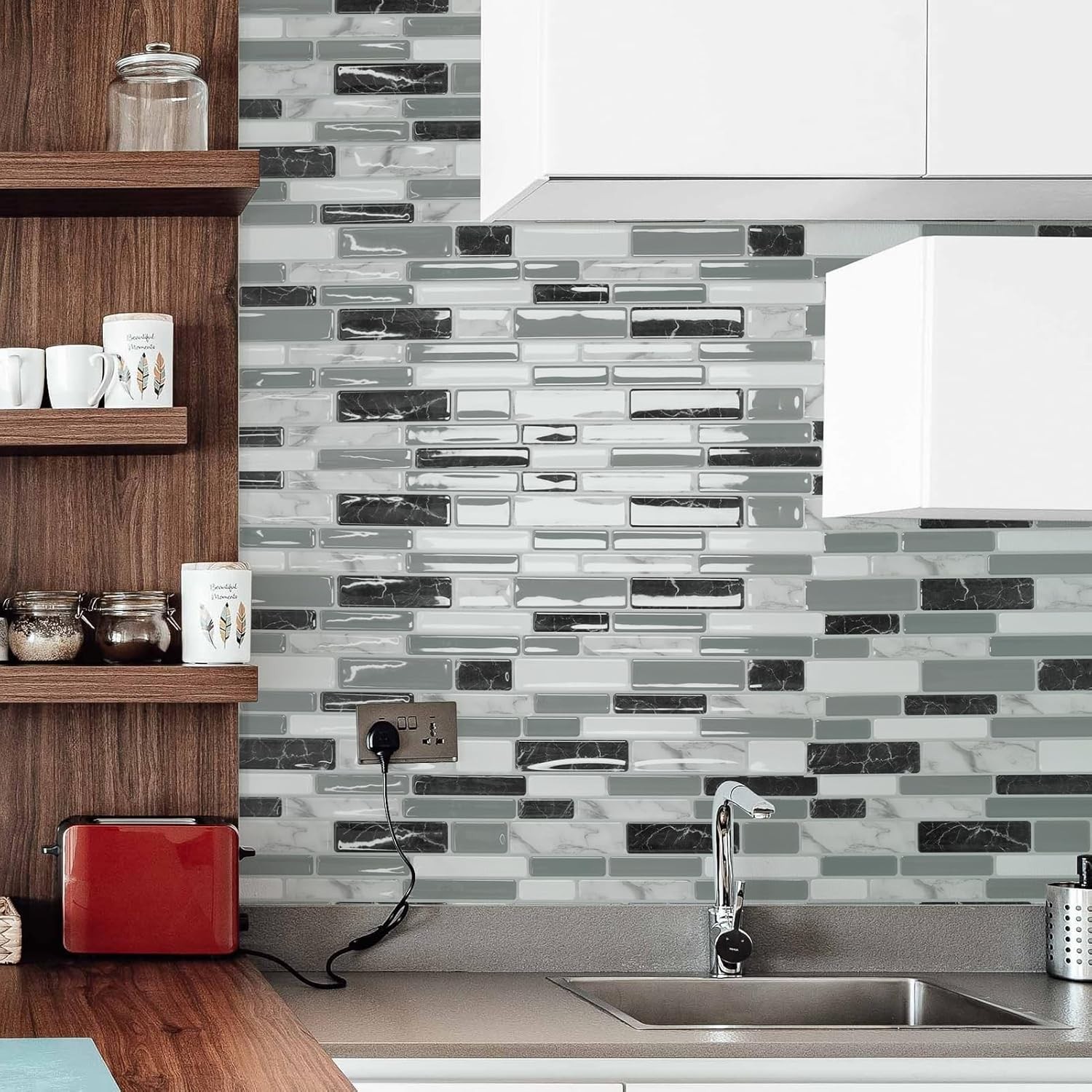 Easy Install Kitchen and Bathroom Wall Tiles