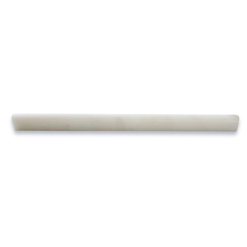 G18H Calacatta Gold Calcutta Marble 3/4×12 Pencil Liner Trim Molding Honed