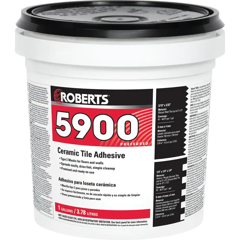Ceramic Tile Adhesive Flooring Installation Glue Ready To Use 1 Gallon Roberts