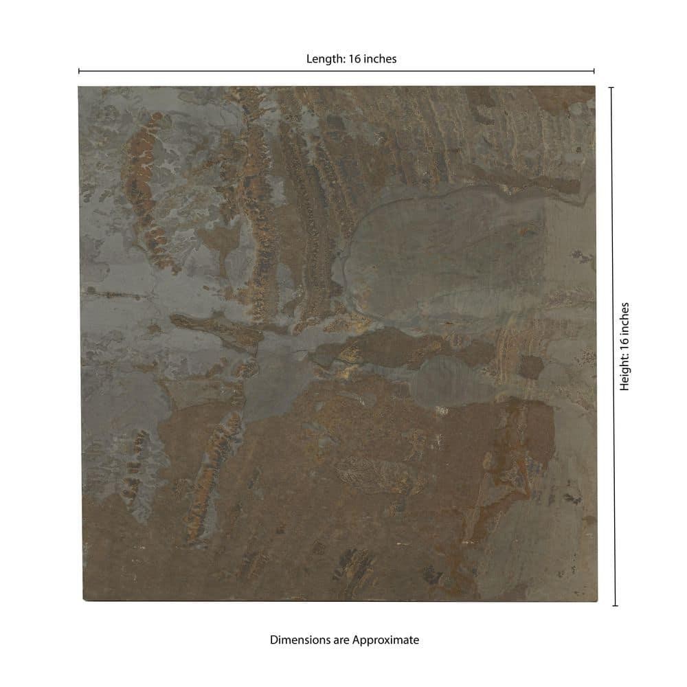 Rustique Earth 12 In.X12 In. Gauged Slate Floor And Wall Tile (10 Sq. Ft./Case)