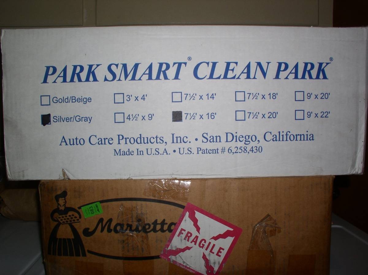 Garage floor mat- water, mud protector Park Smart 7.5×16 Clean Park- New in Box
