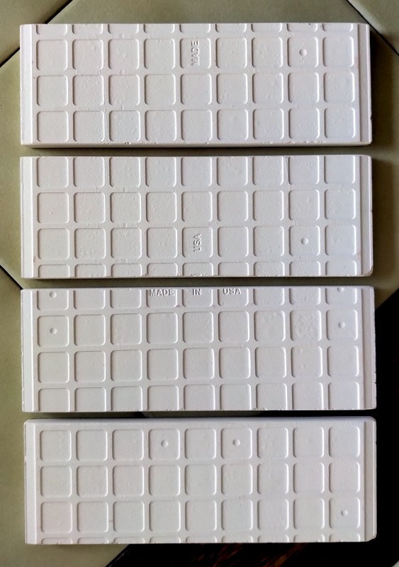Lot (4 pieces) White Field Accent Potted Herbs Wall Tiles – Rosemary Chives Sage