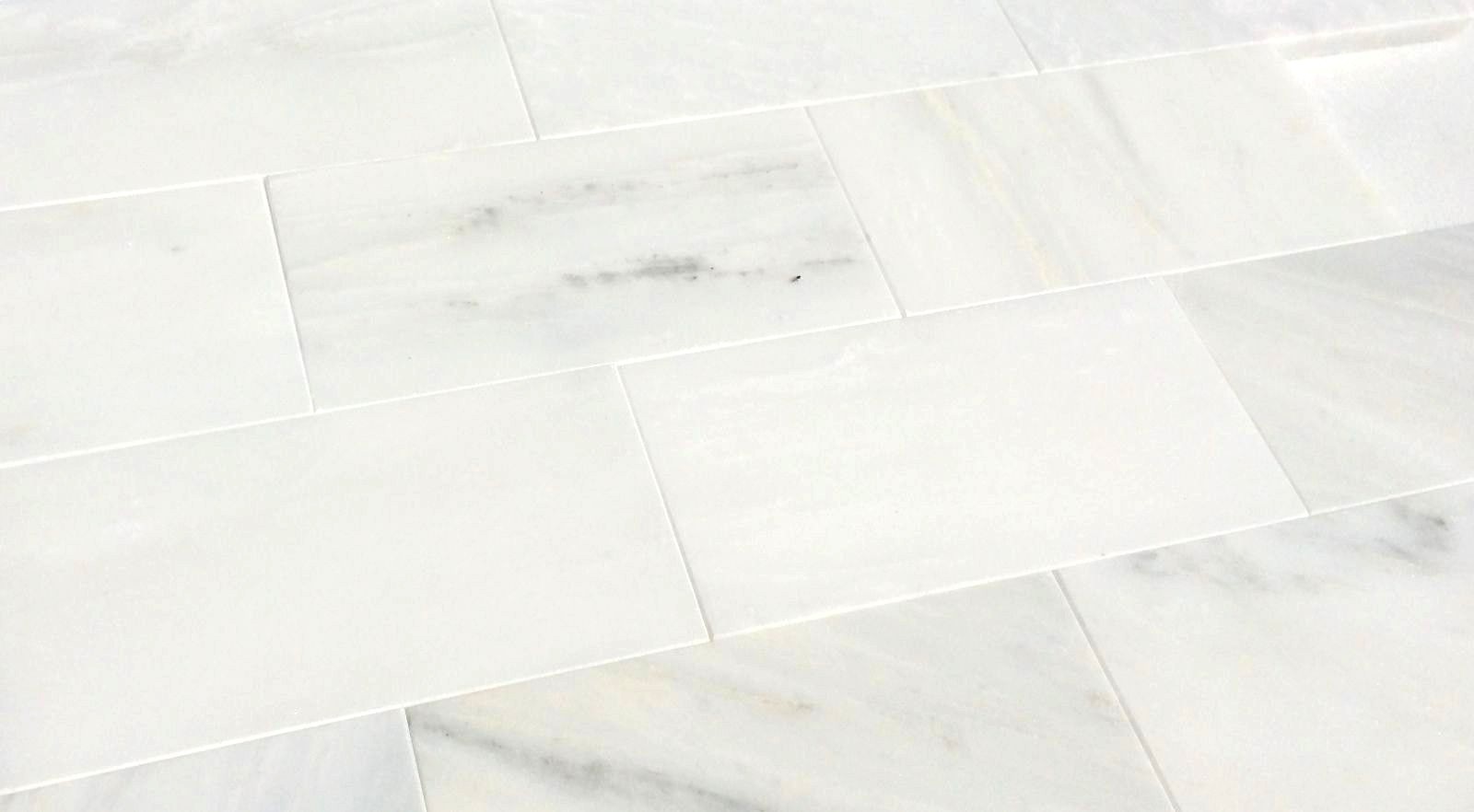 White Carrara Subway 3×6 Honed Finish Marble Tile Backsplash Wall Kitchen Bath