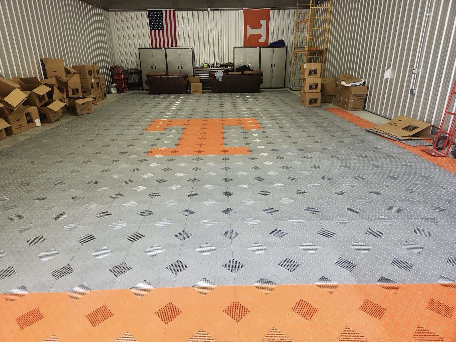 Black … HYBRID-X garage floor tiles. 50 square feet 17” X 17” MADE IN USA