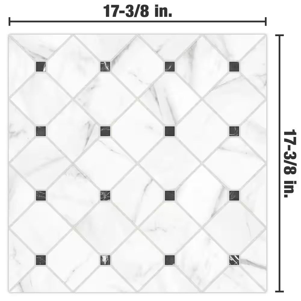 Tuscany Siena 17-3/8 In. X 17-3/8 In. Porcelain Floor and Wall Tile (14.91 Sq. F