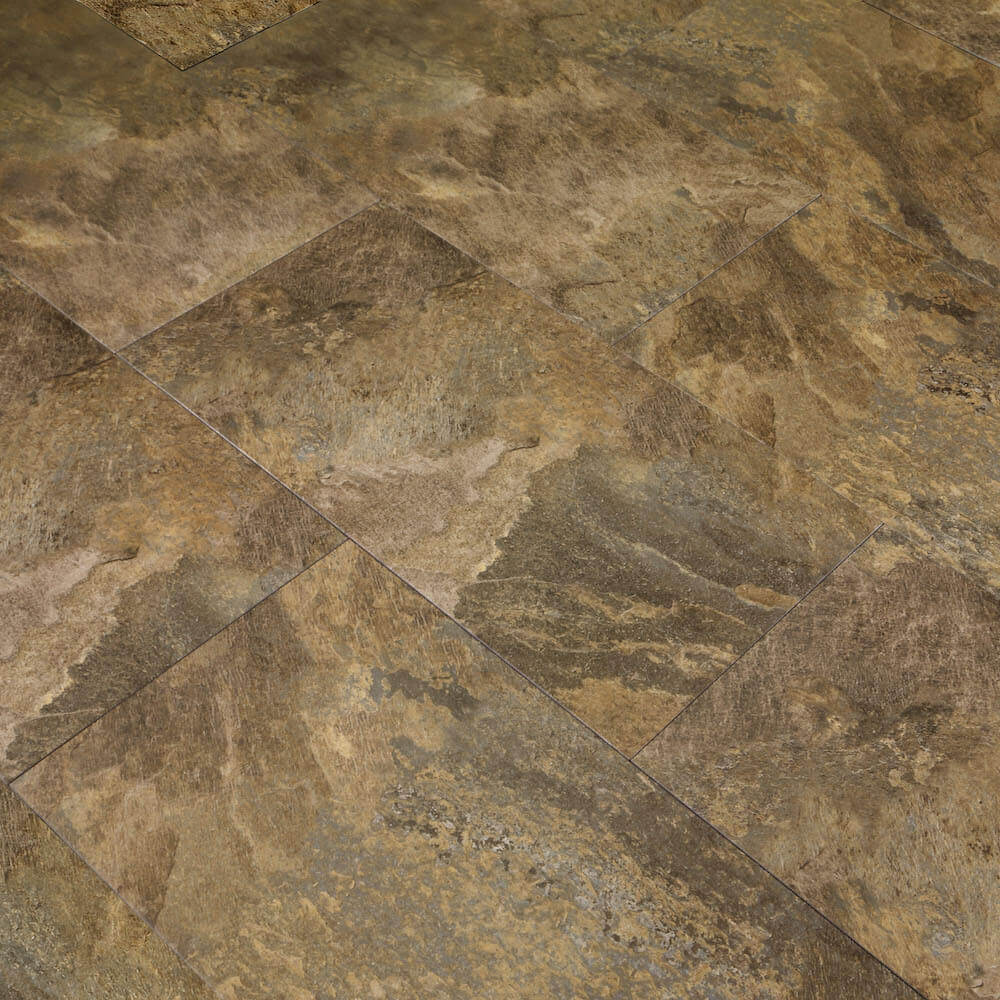 12″x24″ BASEMENT FLOORING DIY Lexington Slate – 2 SQ FT per Tile – Made In USA