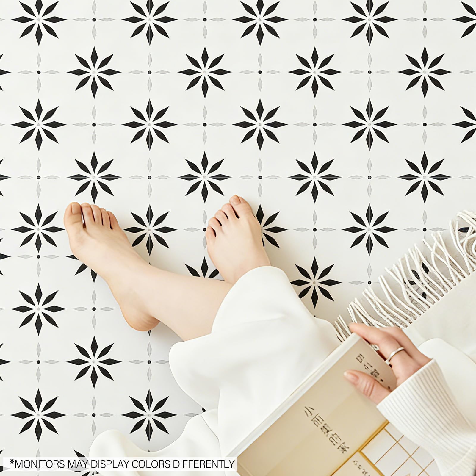 20 PC Peel And Stick Floor Tile 7.9×7.9 Inch Vinyl Waterproof Durable Decor