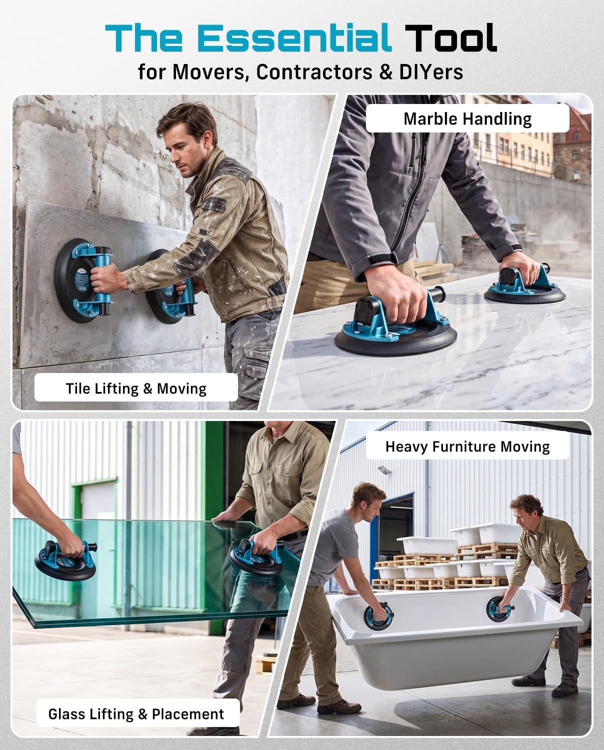 Strong Vacuum Suction Cup Lifter for Large Tiles