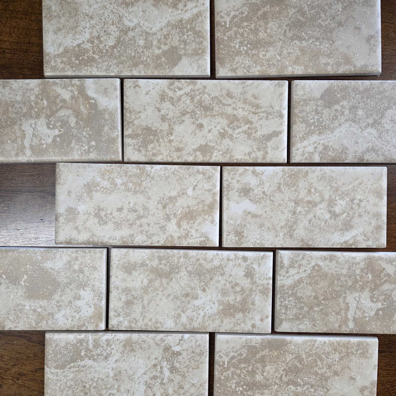 3 X 6 Subway Tile Stone Look Walls, Floors, Shower, Raffia, Rustic 12.5sf