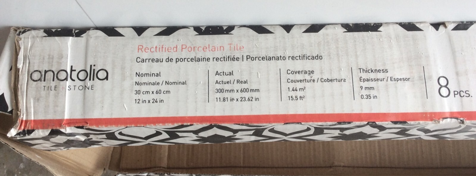 9 Boxes Porcelain Tile Anatolia MAYFIELD 12×24 Statuario Venato Polished Glazed