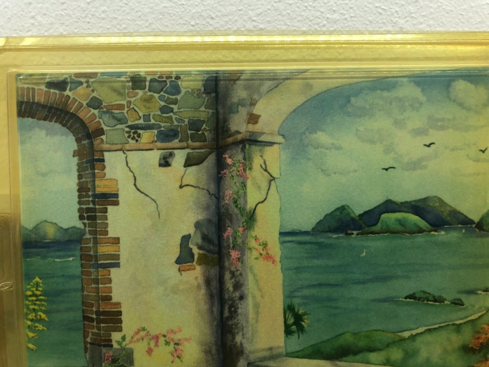 NEW Ceramic Accent & Decor Tile 6 x 8 Mediterranean Seascape ART