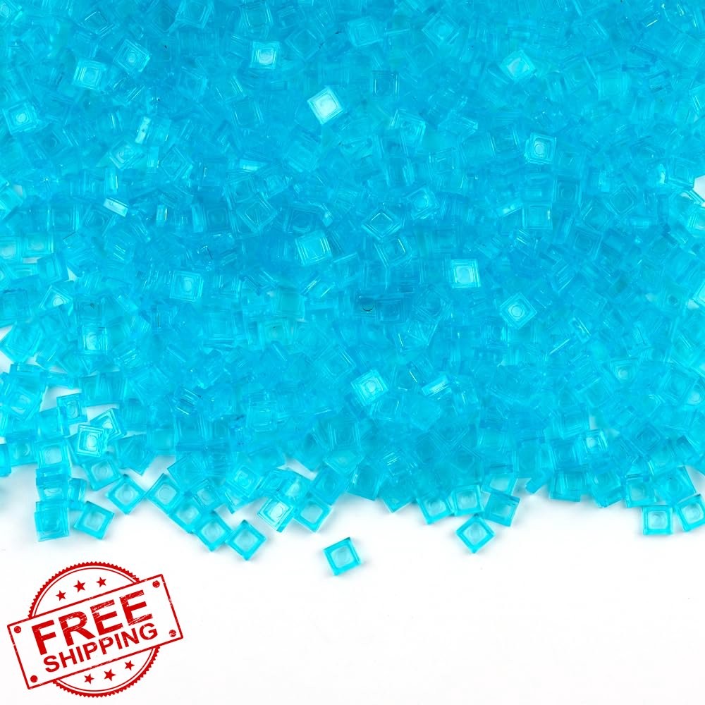 WSRYLTCH Dots Tile Transparent Light Blue 1500pc