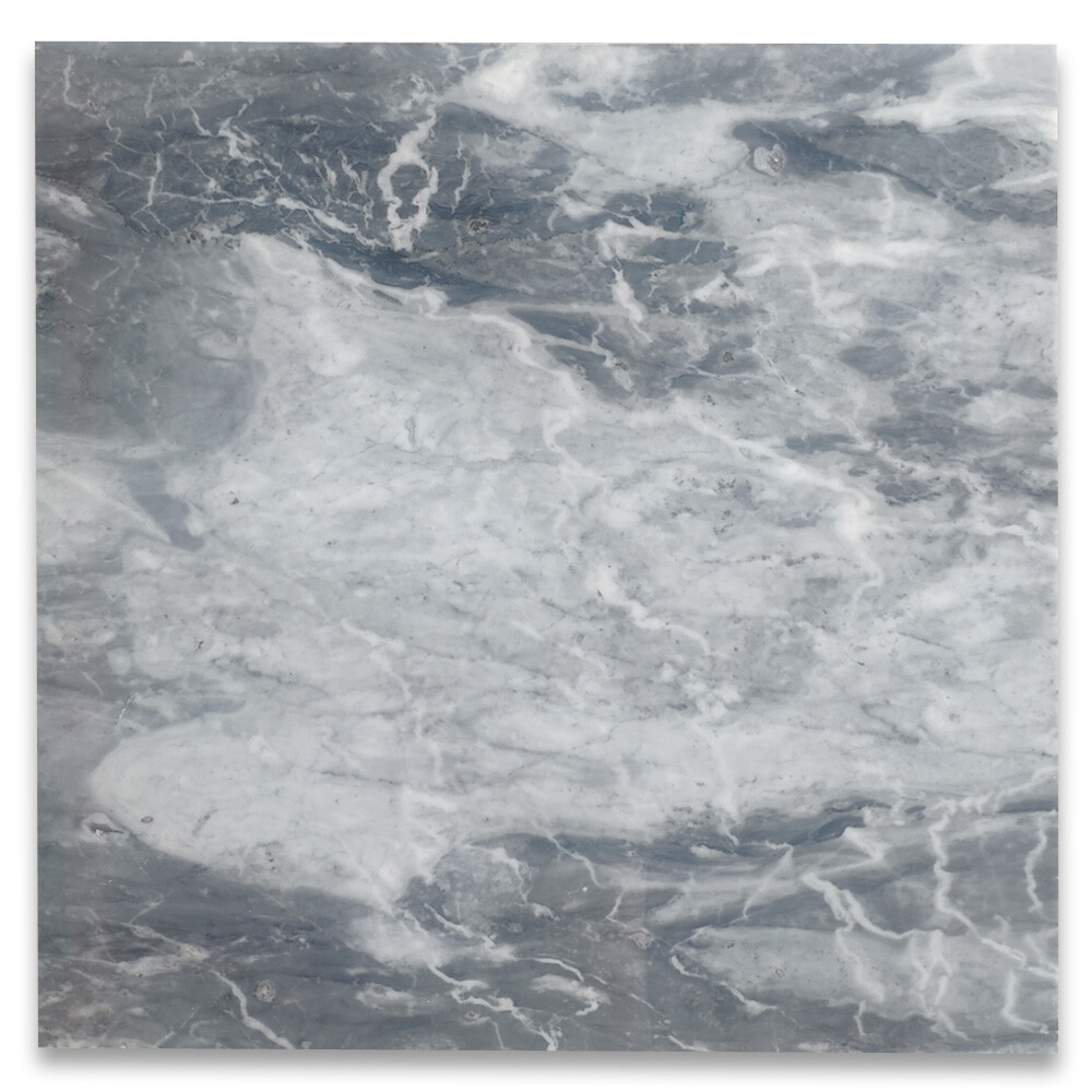 K46P 24×24 Bardiglio Gray Italian Marble Wall Floor Polished Tile