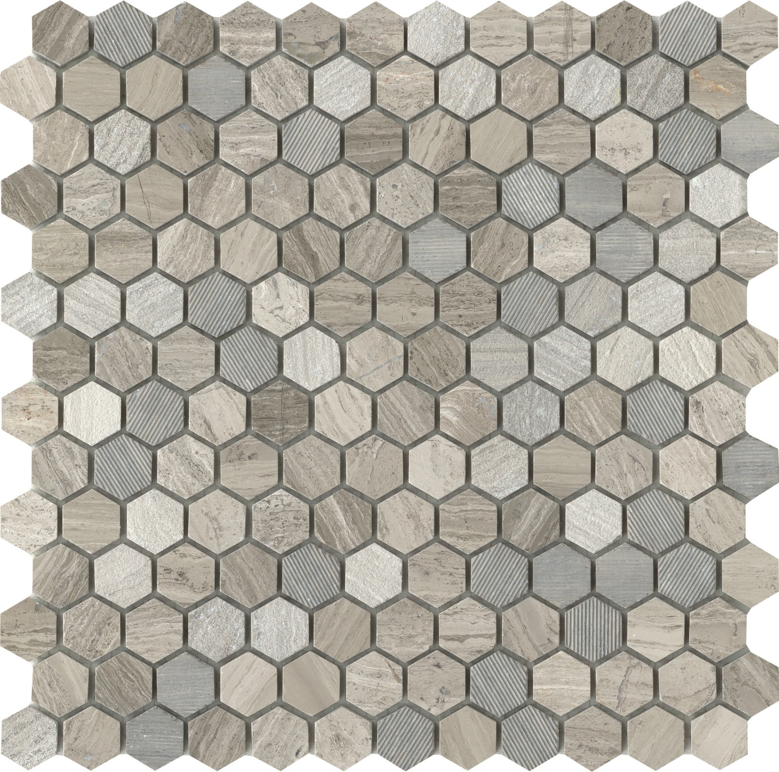 Emser Tile M05METR1212M1HV2 Marble – 12″ x 12″ Geometric Wall – Grey