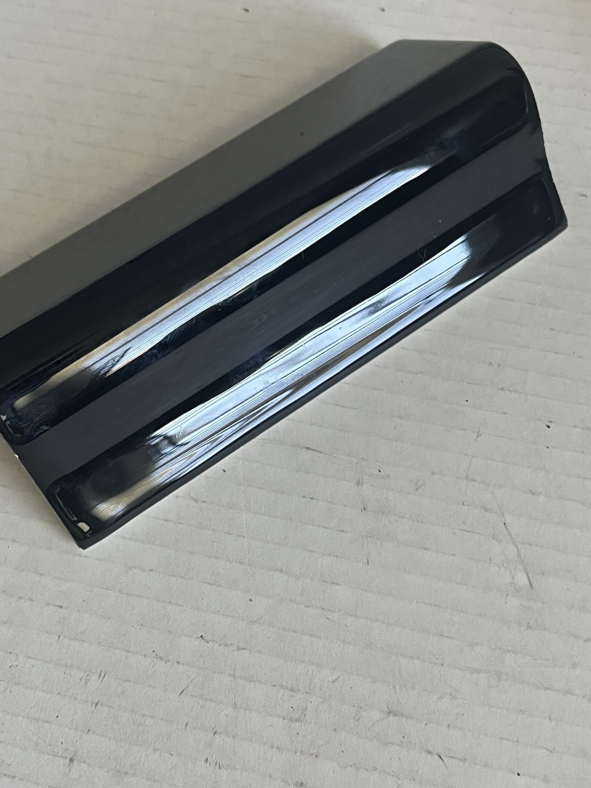 1 pc. Gloss Black Dal Tile V-Cap Edge Cap Ceramic Trim Tile Free Shipping USA