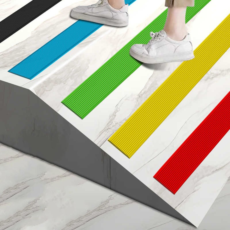 PVC Rubber Anti-Slip Strip Self-Adhesive Step Sticker Safety Stair Floor 1 Meter