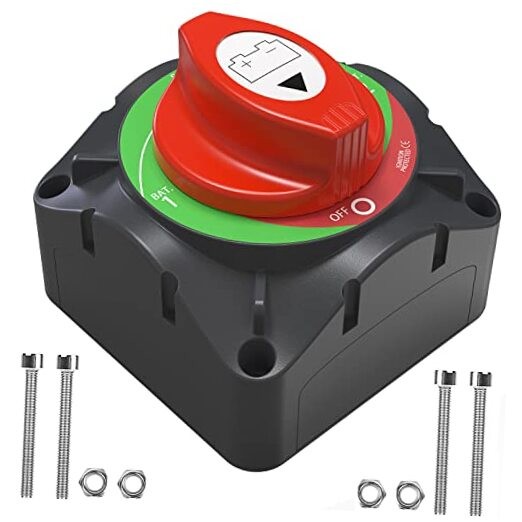 High Current Battery Disconnect Switch ，12-48V High 1-2-Both-Off Switch 600A