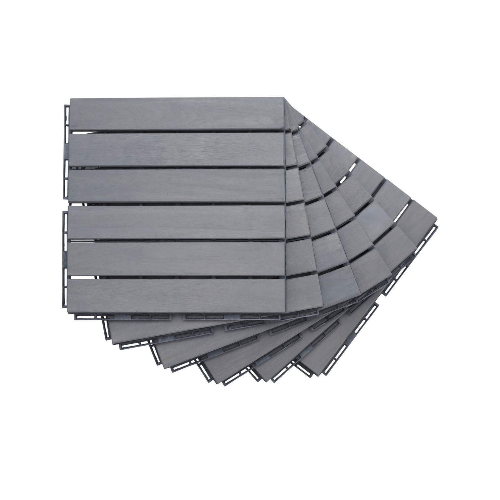30 PCS Interlocking Deck Tiles Striped Pattern .12″ x 12″
