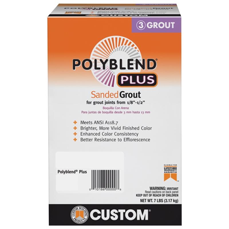 Custom Building Products Polyblend Plus Arctic White Sanded Grout 7 lb