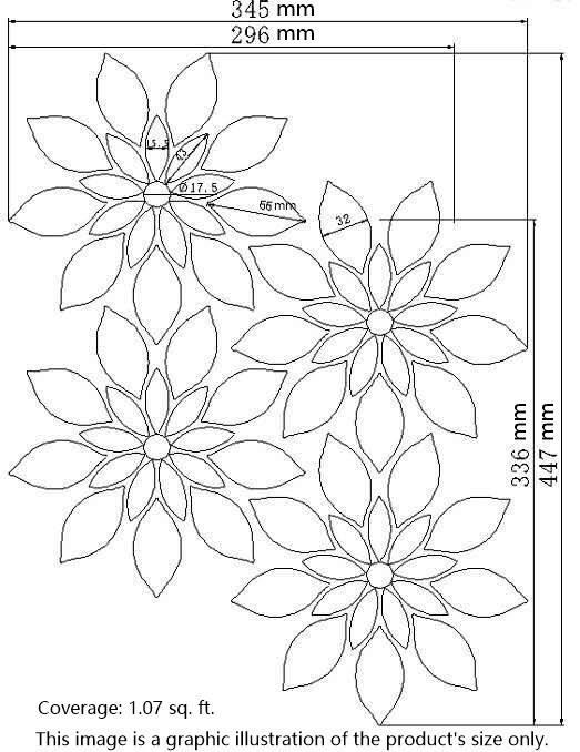 C9H7XH Wildflower Carrara Marble Rain Flower Mosaic Tile Bardiglio Honed