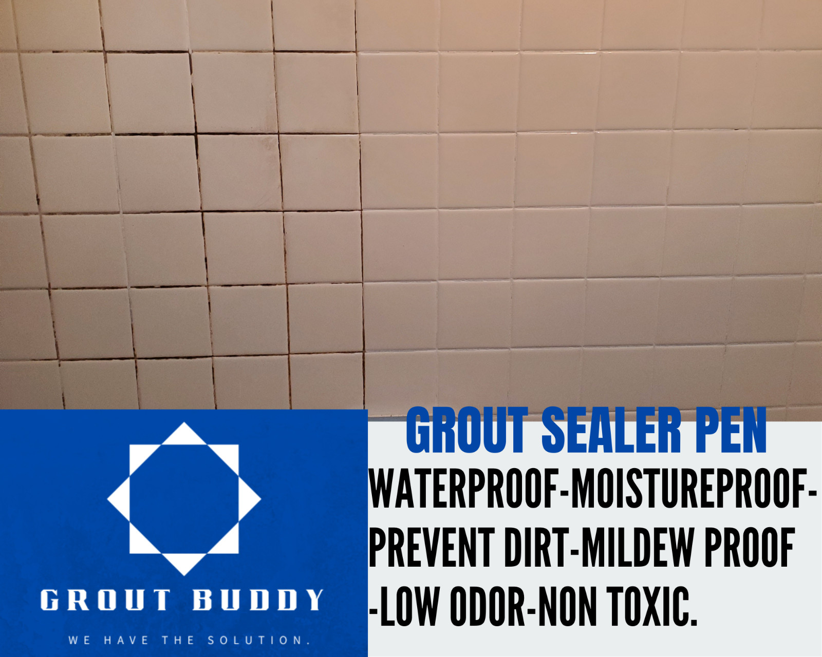 Grout Pen -grout color-sealer pen- Waterproof-mildew proof- Color White