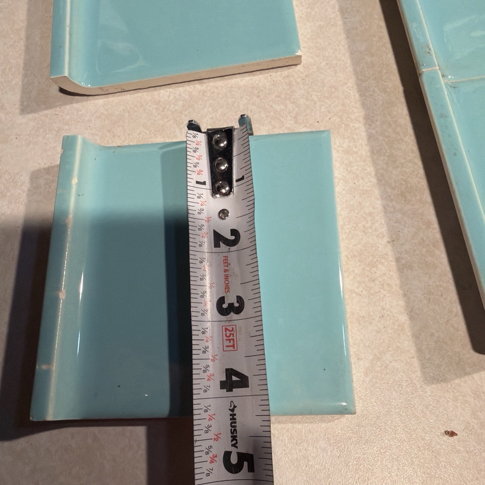 30 Vintage Pomona Ceramic Blue Base Tiles Bathroom Kitchen Mid Century Modern