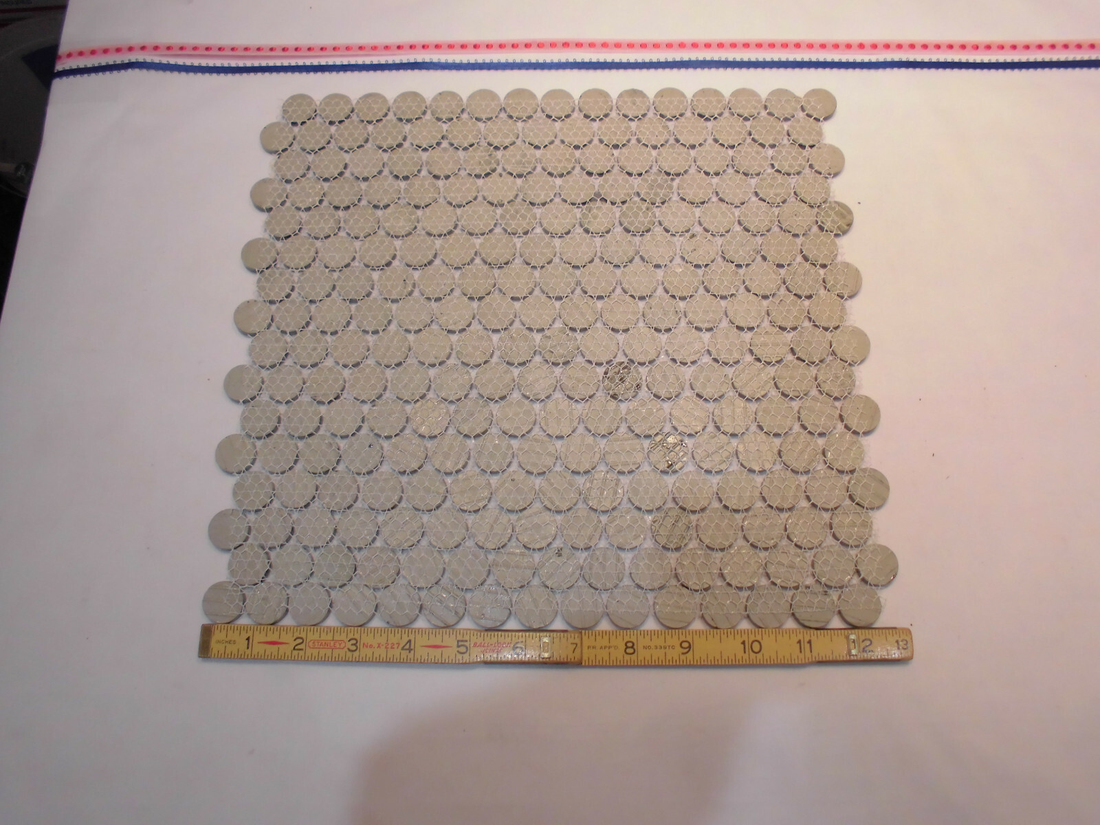 1 Sheet: Penny Round Black 12×13 Porcelain Mosaic Wall/Floor Tile; Backsplash