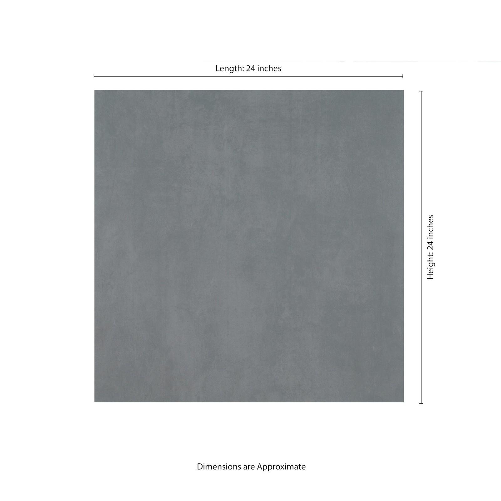 Ackland AKLNPMOD24X24M-CA Modan 24 in. x 24 in. x 0.79 in. Matte – Coal