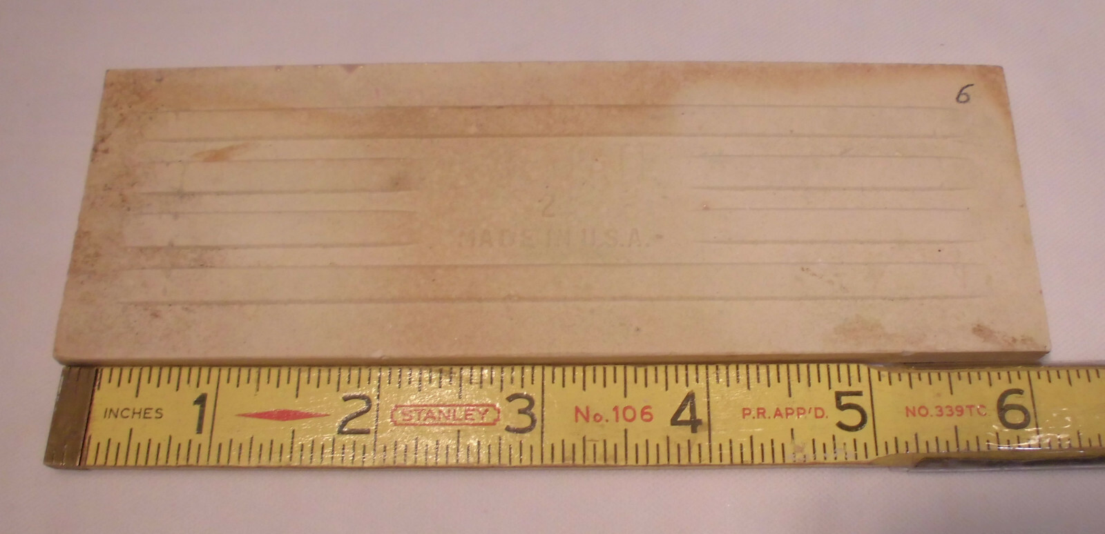 1 pc. Glossy *Mocha Brown* 2” X 6” Bullnose Surface Ceramic Tile by MID-STATE
